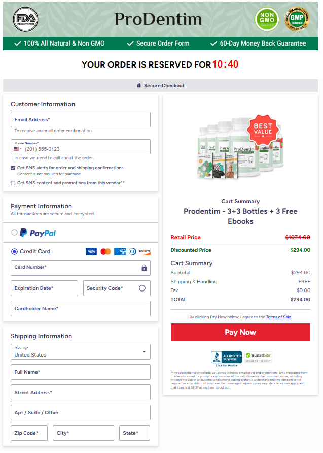 prodentim-order-page